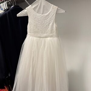 Ball Gown Flower Girl Dress with Heart Cutout
